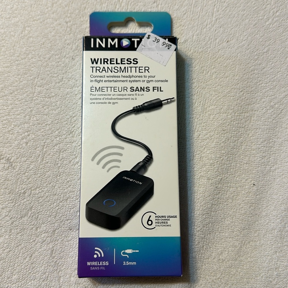 In motion wireless transmitter for flying. New in box.